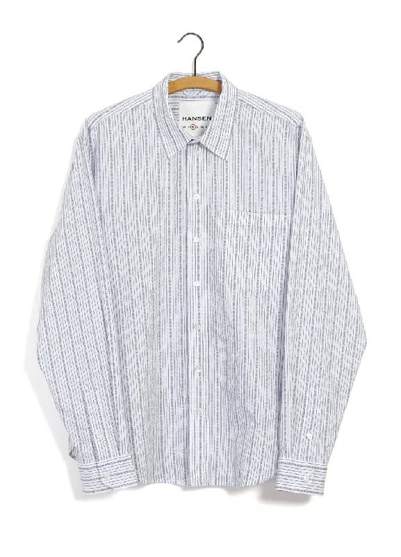 Weekend Deals to Make You Happy RAYMOND 29-46-3 | Relaxed Classic Striped Shirt | Agadir Blue Weekend Deals to Make You Happy RAYMOND 29-46-3 | Relaxed Classic Striped Shirt | Agadir Blue