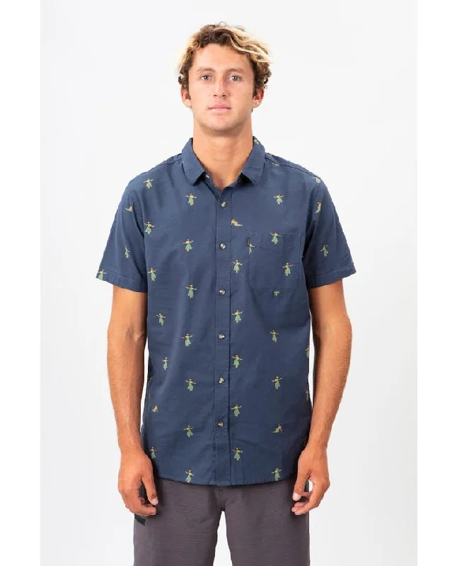 Can't Be Beat Rip Curl Short Sleeve Men's Woven Shirts Printed