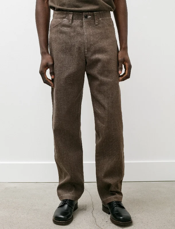 Four Pocket Pant Organic Cotton Denim Brown