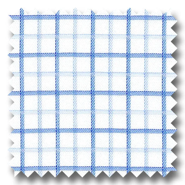 Weekend Savings Sensation Dark Blue and Light Blue Check 2Ply Mini Twill - Custom Dress Shirt Weekend Savings Sensation Dark Blue and Light Blue Check 2Ply Mini Twill - Custom Dress Shirt
