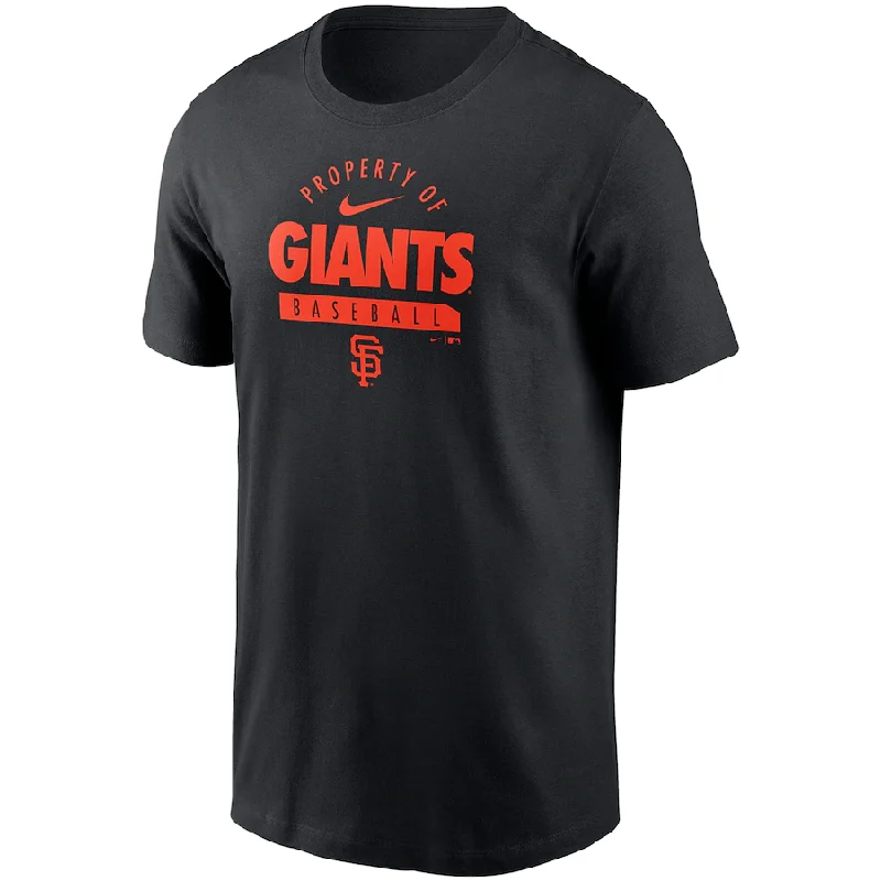 Don't Wait Nike San Francisco Giants White Primetime Property Of Practice T-Shirt-Black