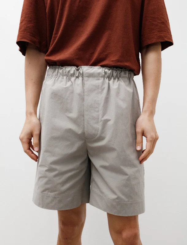 Oversized Boxer Short Heavy Cotton Poplin Putty