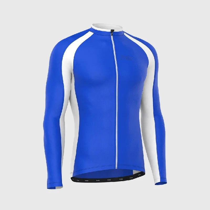 Fdx Transition Blue Men's & Boy's Long Sleeve Winter Cycling Jersey