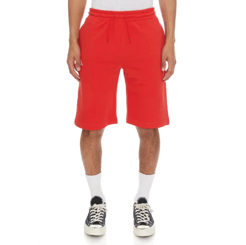 Friends and Family Sale KAPPA LOGO FLEECE MABOK SHORTS - RED CORAL