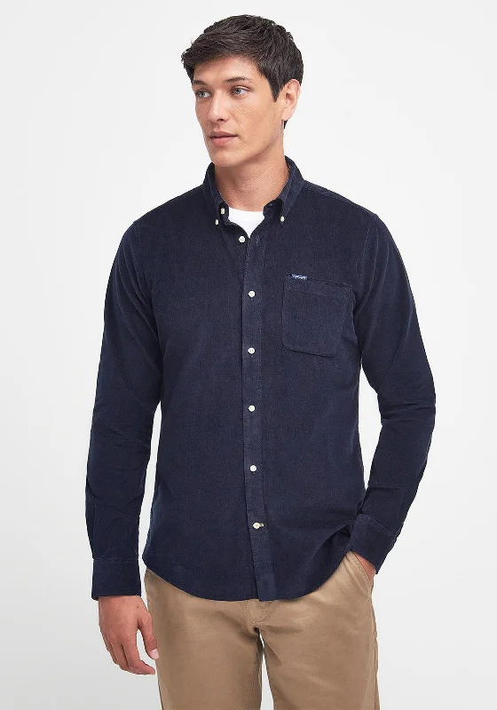 Barbour Men’s Ramsey Cord Tailored Shirt, Navy