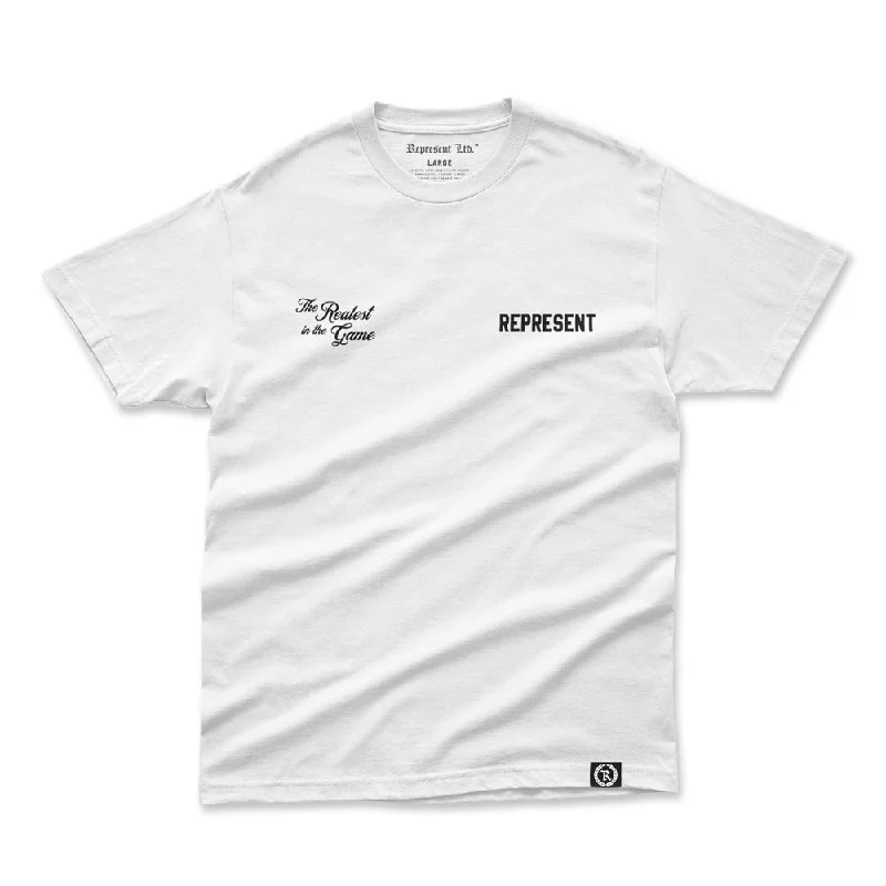 Overstock The Realest in the Game Heavyweight Oversized Tee [WHITE]