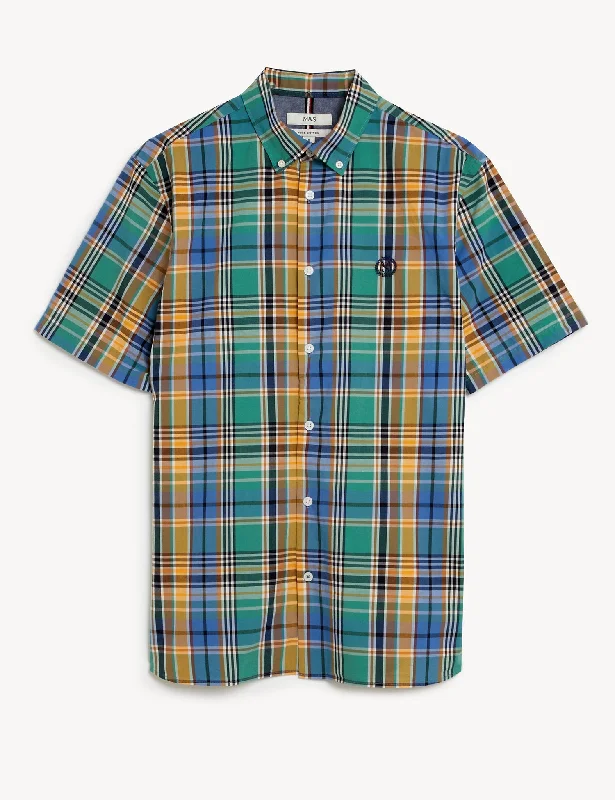 Pure Cotton Check Shirt