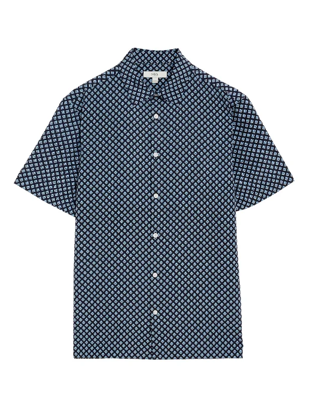 While Supplies Last Geometric Print Shirt