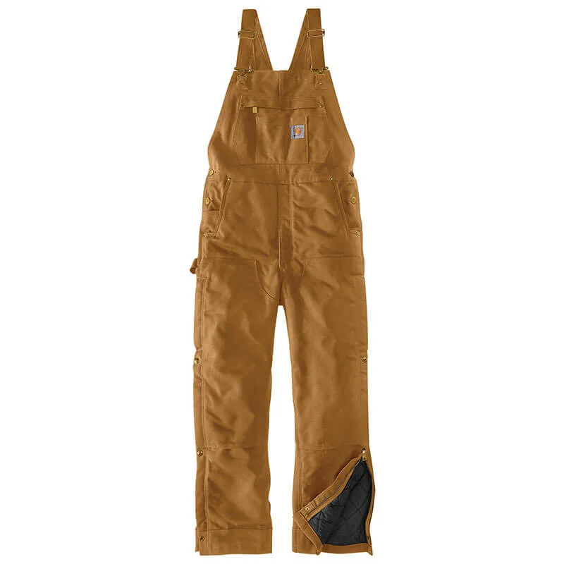 104393 - Carhartt Men's Loose Fit Firm Duck Insulated Bib Overalls