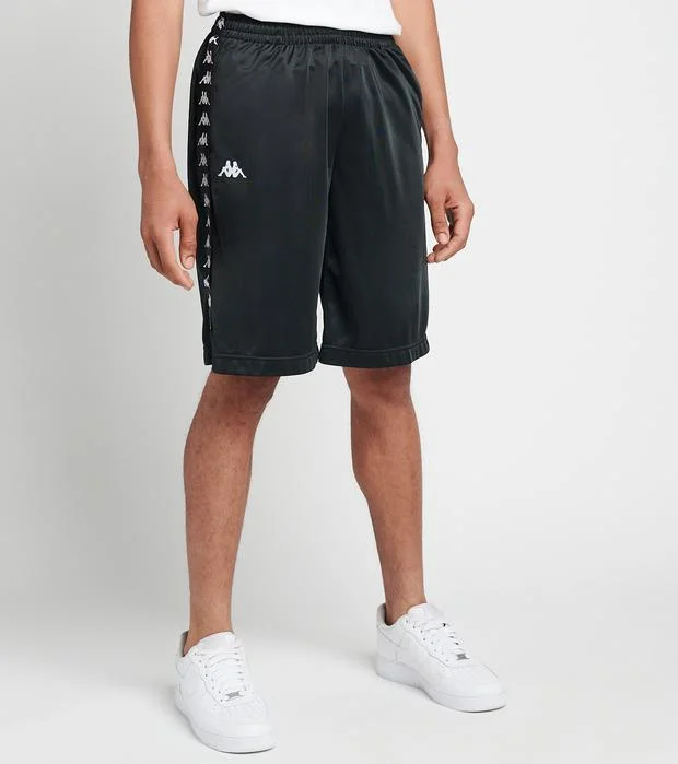 Low Cost KAPPA MEN'S 222 BANDA TREADWELLZ SHORTS-BLACK/WHITE/BLACK