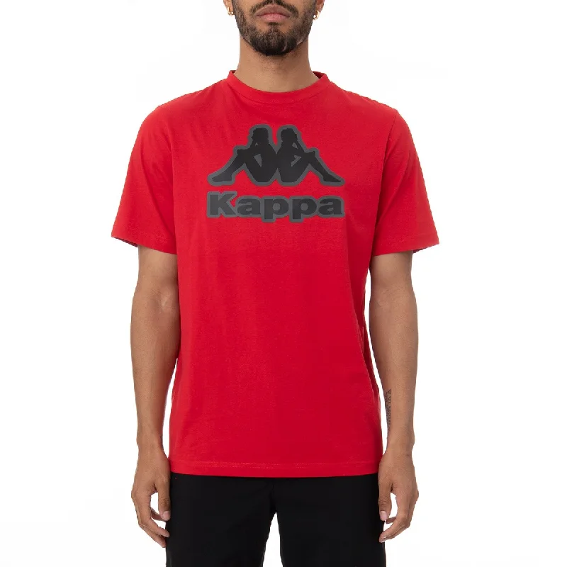 YEAR-End Sale Kappa Men's Authentic Logo Bant T-Shirt - RED