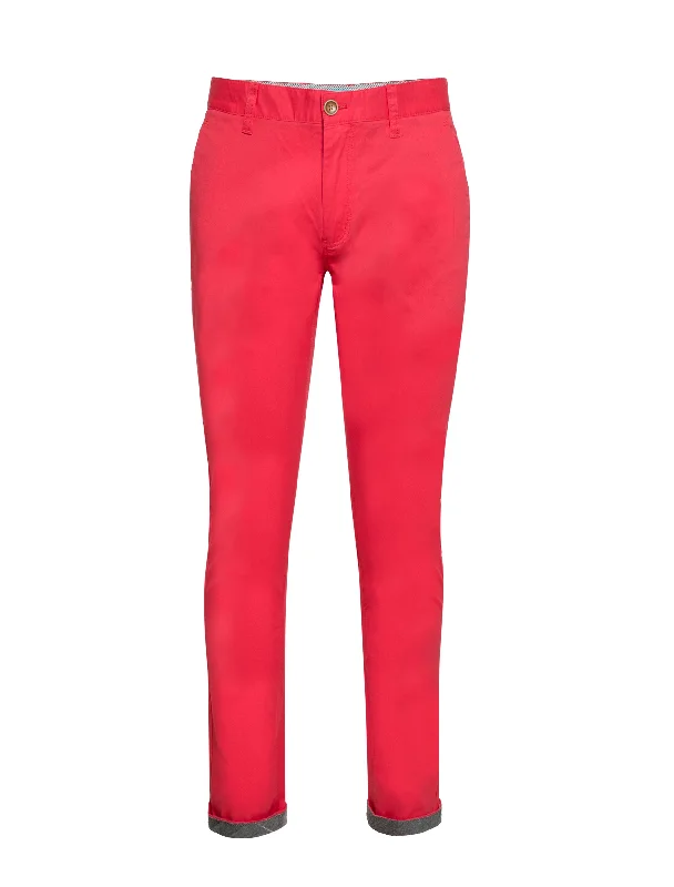 One-DAY Sale Chinos Cotton Stretch in Coral