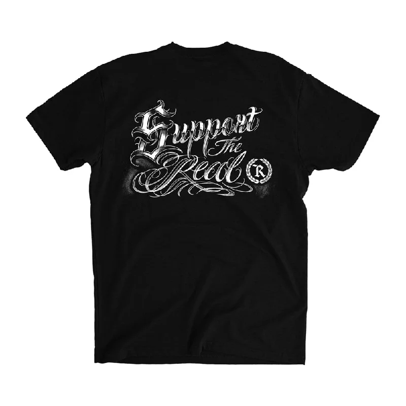 Overstock Sale Support The REAL Signature Tee [BLACK] LIMITED EDITION