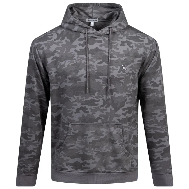 Price Cut Lava Wash Camo Printed Hoodie Gale Grey - AW24