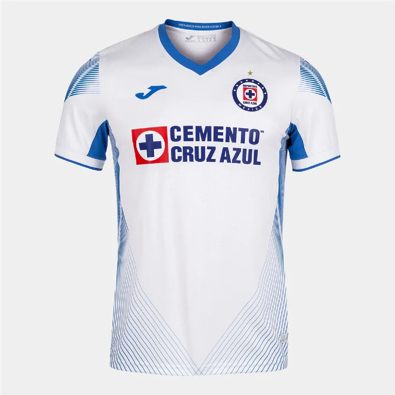Price Reduction Joma Men's Cruz Azul Away Stadium Jersey 21/22-White/Blue