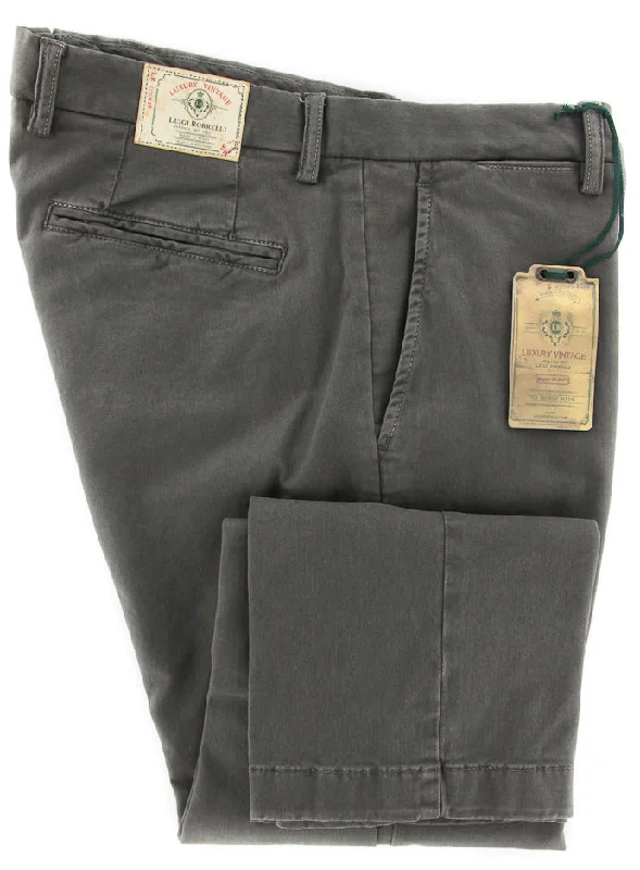 Savings Bonanza Luigi Borrelli Dark Green Pants – Size: 40 US / 56 EU