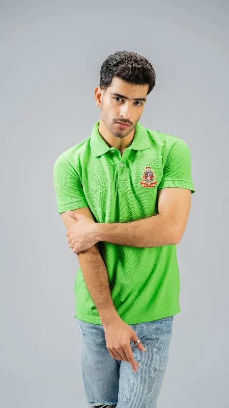 Price Buster Polo Republica Men's Crest & 5 Embroidered Short Sleeve Polo Shirt