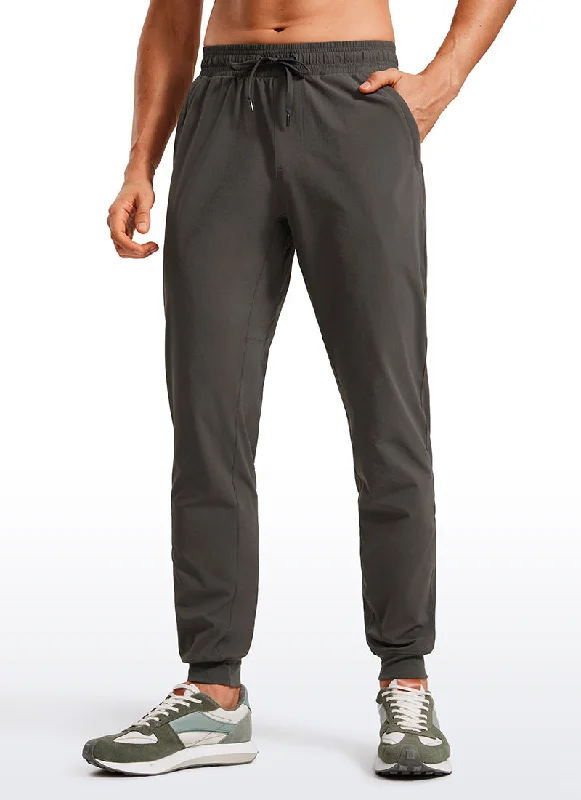 Sneak Peek Sale Lightweight Water Resistant Athletic Joggers with Zip Pockets 31"