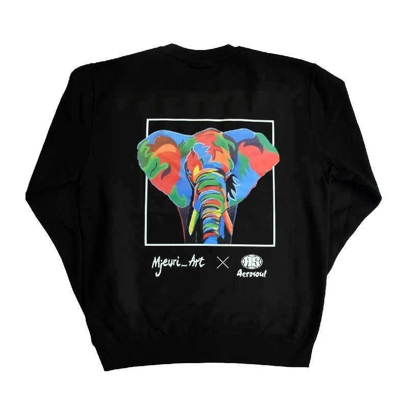 Price Meltdown A.S. Africa Elephant Sweatshirt (Black)