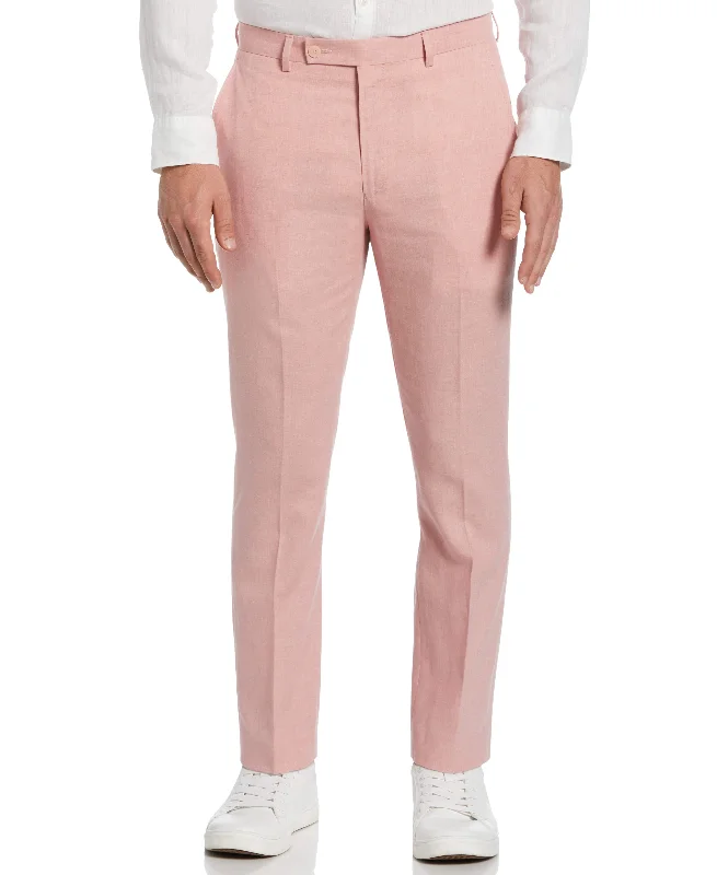 Weekend Bargains to Celebrate Slim Fit Linen Blend Suit Pant