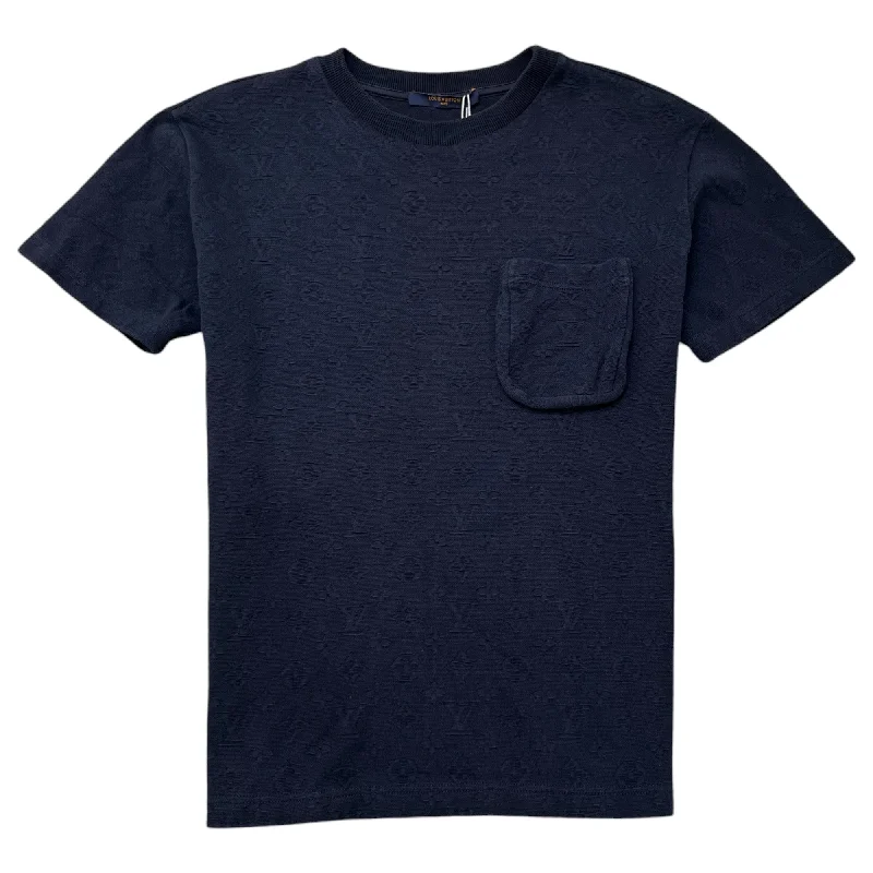 Great Deals Men's Signature 3D Pocket Monogram T-Shirt Navy Size XS