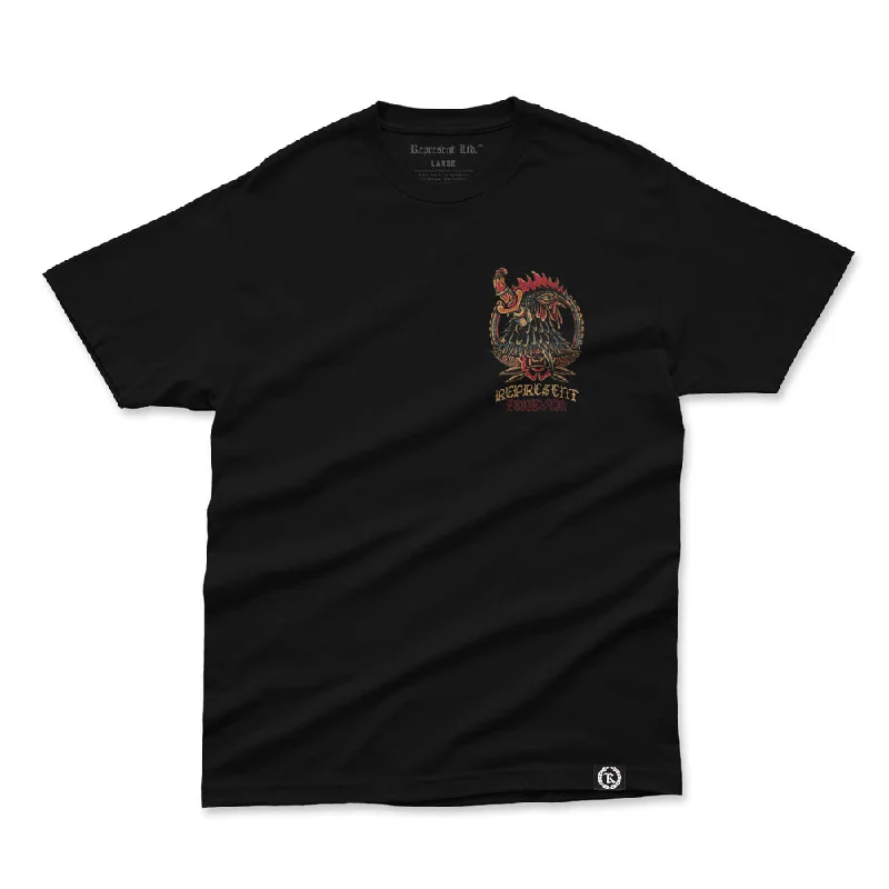 Weekend Savings Delight The Rooster Forever Heavyweight Tee [BLACK]