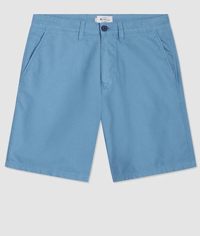 Weekend Deals That Dazzle Beatnik Oxford Garment Dye Slim Short - Dusty Blue