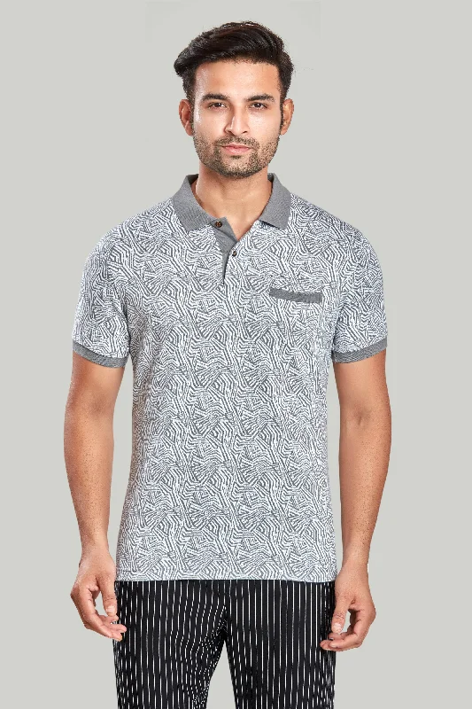New Arrival Jacquard Texture Polo