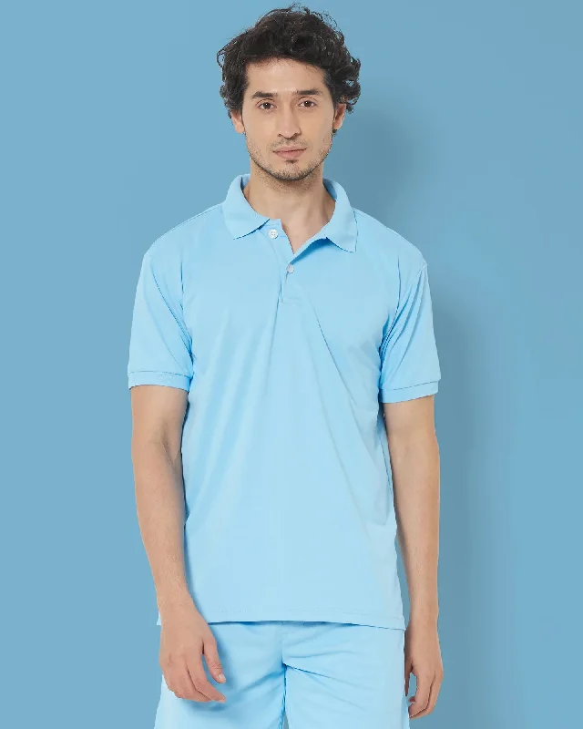 Hot Deal Active Polo : Pearl Blue