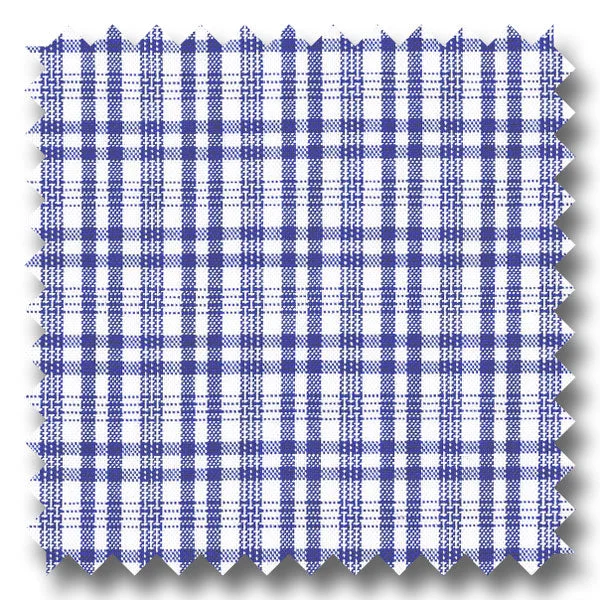 Online Deal Navy Grid Check Broadcloth - Custom Dress Shirt