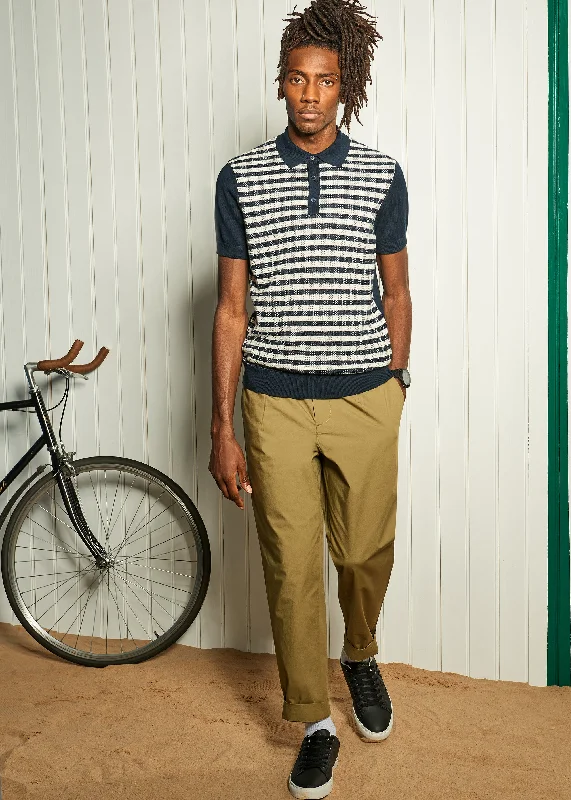 Weekend Wonders Await! Poplin Relaxed-Taper Pleated Trouser - Olive