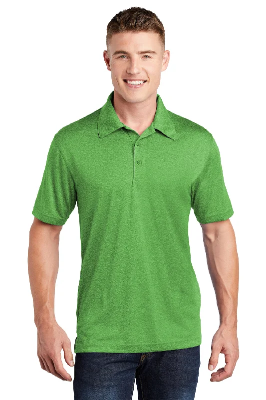 Price Rollback Sport-Tek Mens Heather Contender Moisture Wicking Short Sleeve Polo Shirt - Heather Turf Green Price Rollback Sport-Tek Mens Heather Contender Moisture Wicking Short Sleeve Polo Shirt - Heather Turf Green
