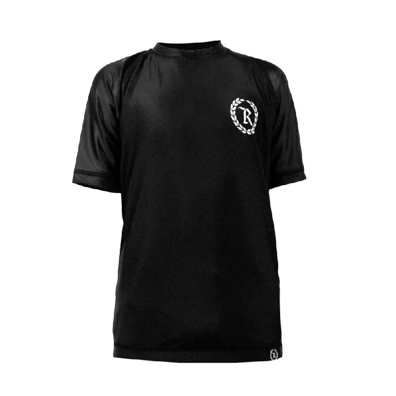 Price Meltdown Black Gang Kids Jiu Jitsu Rash Guard Short Sleeve [BLACK X WHITE]