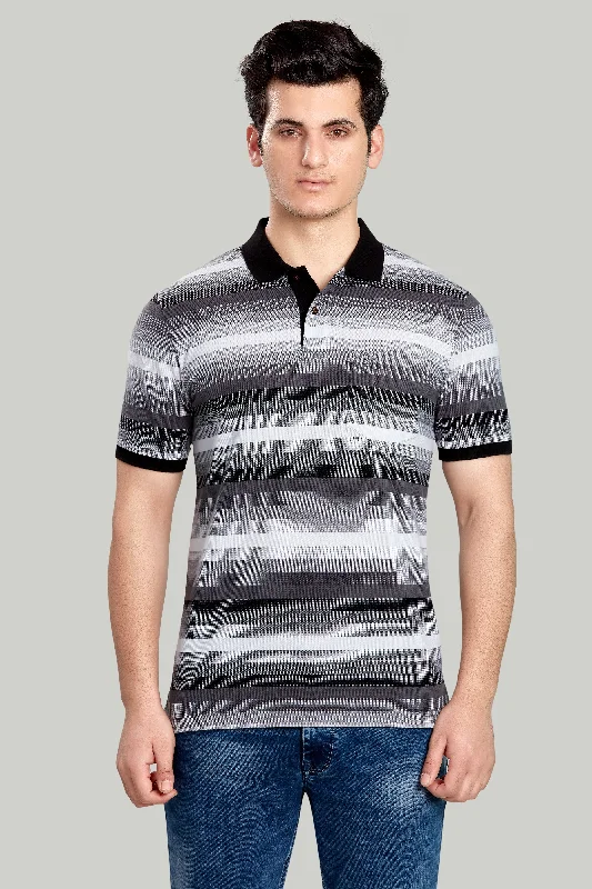 Bonus Savings Stripe Pique Polo