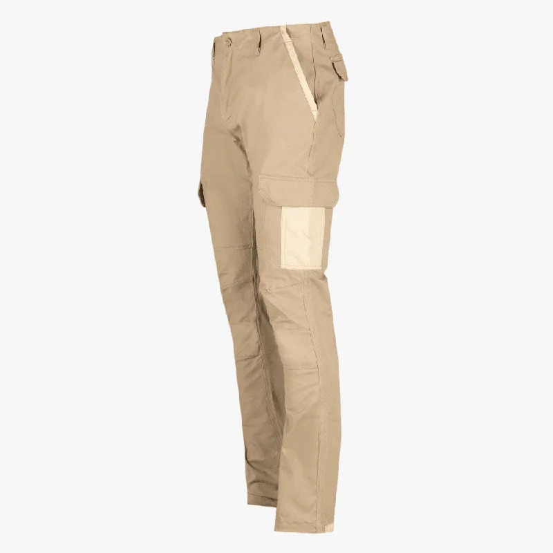 Clearance Items Everest Mens Essential Stretch Cargo Tech Pants Khaki