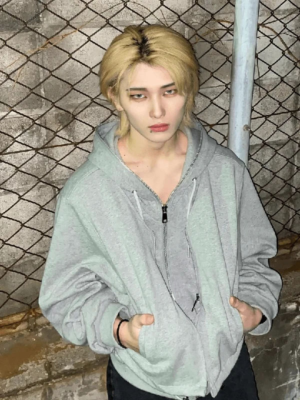 Savings Alert [_kuro_05] short hooded sweater kr11