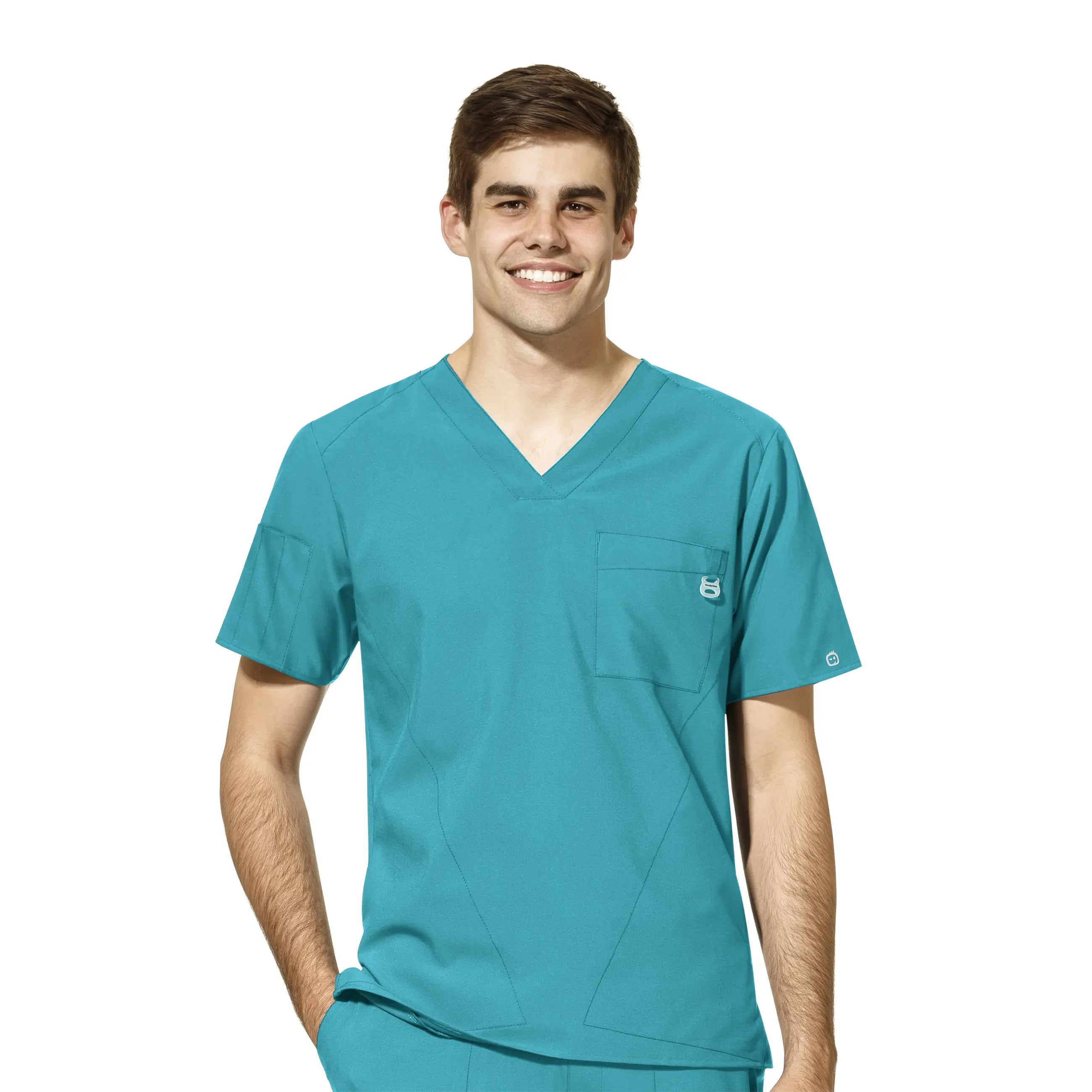 Special Offer Wink Men's W123 V-Neck Scrub Top - Teal