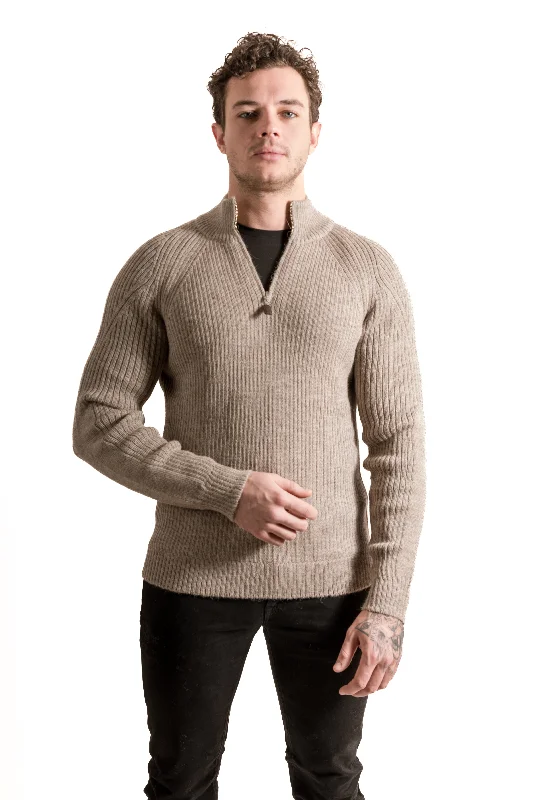 Online Specials Ribbed 1/4 Zip Alpaca Sweater PS9500