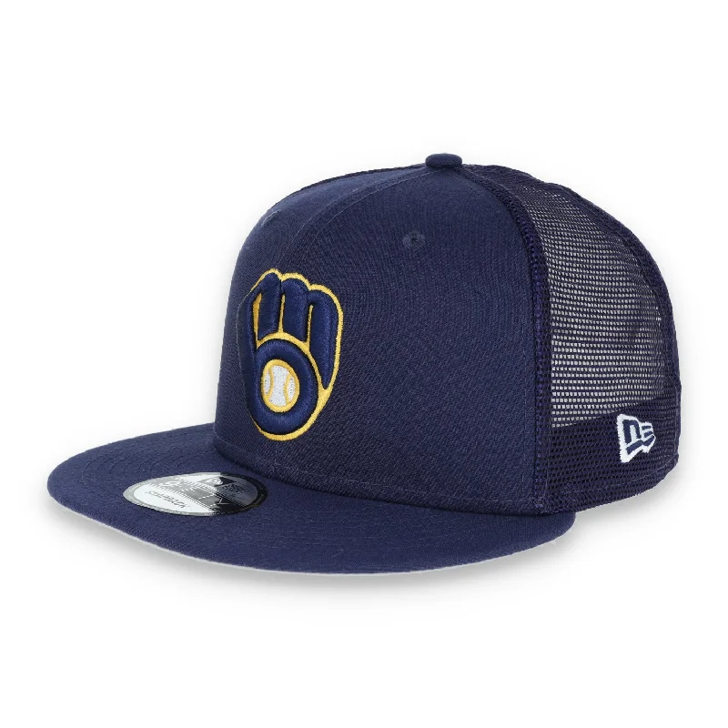 Can't Miss Milwaukee Brewers NEW ERA CLASSIC TRUCKER C1 SNAPBACK 9FIFTY