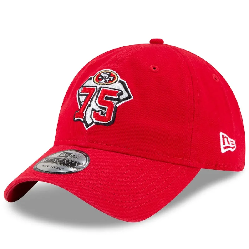 Midnight Sale San Francisco 49ers New Era 75th Anniversary 9TWENTY Adjustable Hat - Scarlet Midnight Sale San Francisco 49ers New Era 75th Anniversary 9TWENTY Adjustable Hat - Scarlet