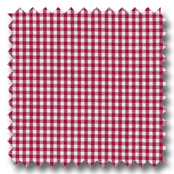 Can't Beat Red Mini Gingham Check Broadcloth - Custom Dress Shirt