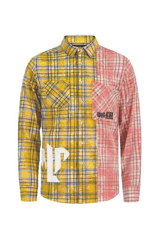 Epic Value Men's Premium Flannel Two Tone Flannel Shirt