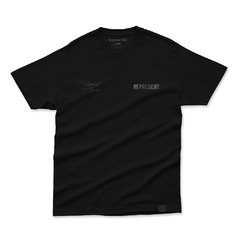 Price Reduction The Realest in the Game Heavyweight Oversized Tee [BLACKED OUT]