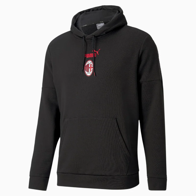 Today’s Deal PUMA A.C. Milan Culture Men's Hoodie II-BLACK/RED