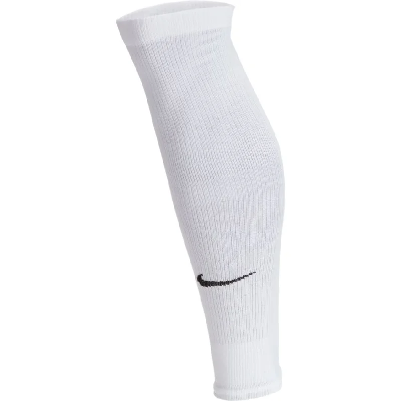 Bonus Offer Nike Squad Soccer Leg Sleeve-White