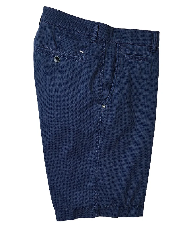 Friends and Family Sale Brax Printed Flat-Front Cotton Short