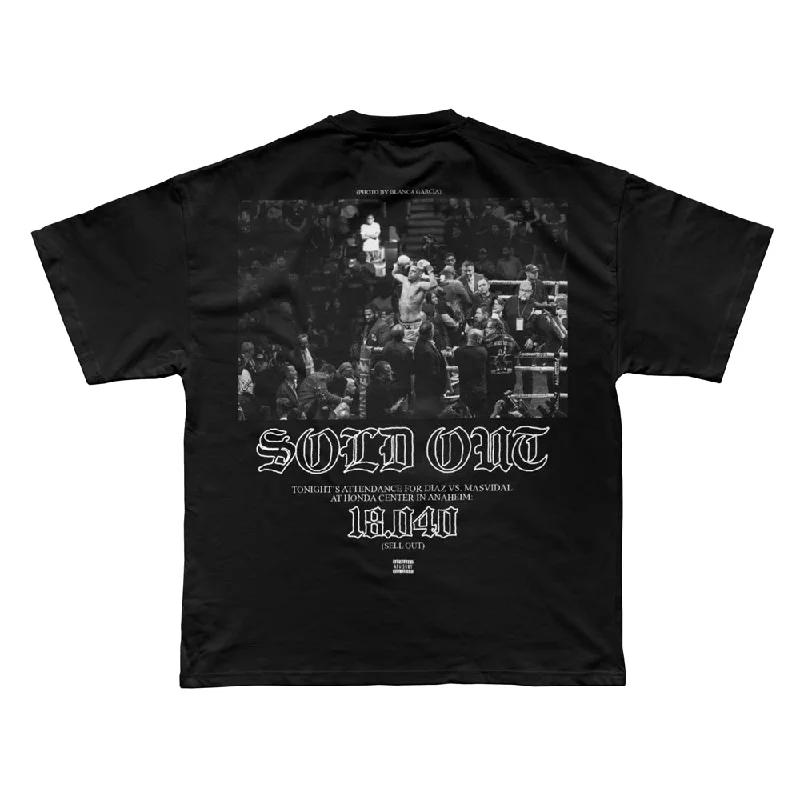 Overstock Nate Diaz Commemorative "Sold Out" Premium Ultra Heavy Tee [BLACK] LIMITED EDITION