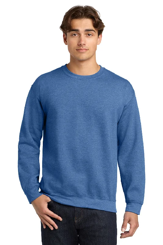 Weekend Special Gildan Mens Pill Resistant Fleece Crewneck Sweatshirt - Heather Royal Blue