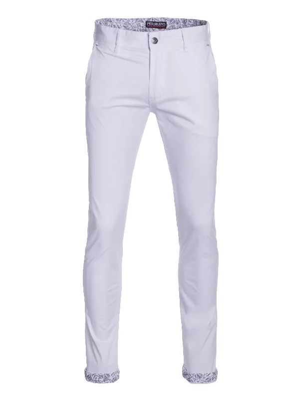 Extra Discount Chinos Cotton Stretch in White 725
