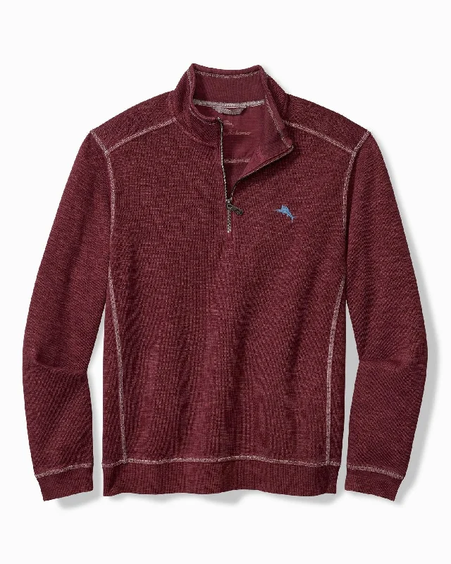 Clearance Items Tommy Bahama Tobago Bay Half Zip Aged Claret